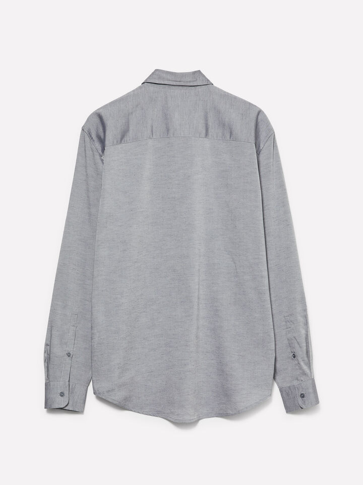 Camicia button down grigio chiaro - camicie regular da uomo - Grigio Chiaro | Sisley image number 2